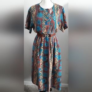 VTG Melrose Silk 2 Piece Top & Skirt Set